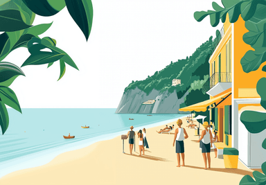 Serene beachfront scene symbolizing clarity and accessibility in insurance information - Open Insurance Research